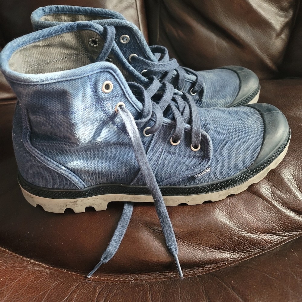 Blue sneakers